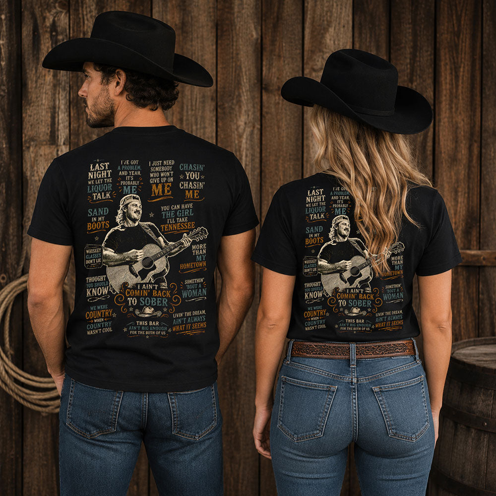Morgan Wallen Country Music Graphic Black Unisex T-Shirt