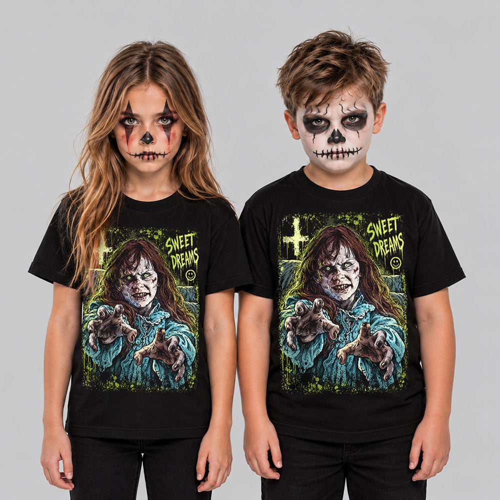 The Exorcist Linda Blair Halloween Horror Graphic Black Unisex T-Shirt