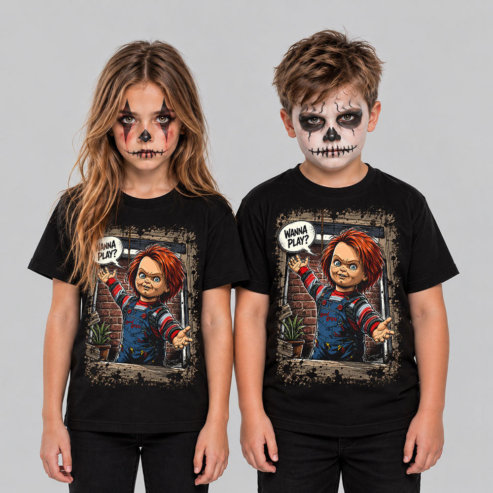 Chucky Childs Play Halloween Horror Graphic Black Unisex T-Shirt