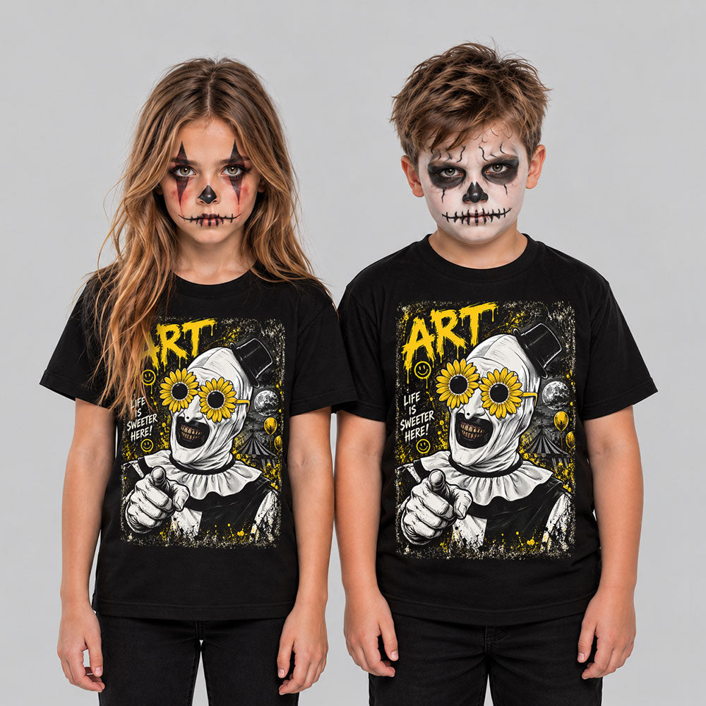 Art The Clown The Terrifier Halloween Horror Graphic Black Unisex T-Shirt