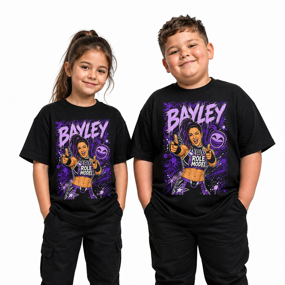 Bayley Role Model WWE Wrestling Black Unisex T-Shirt