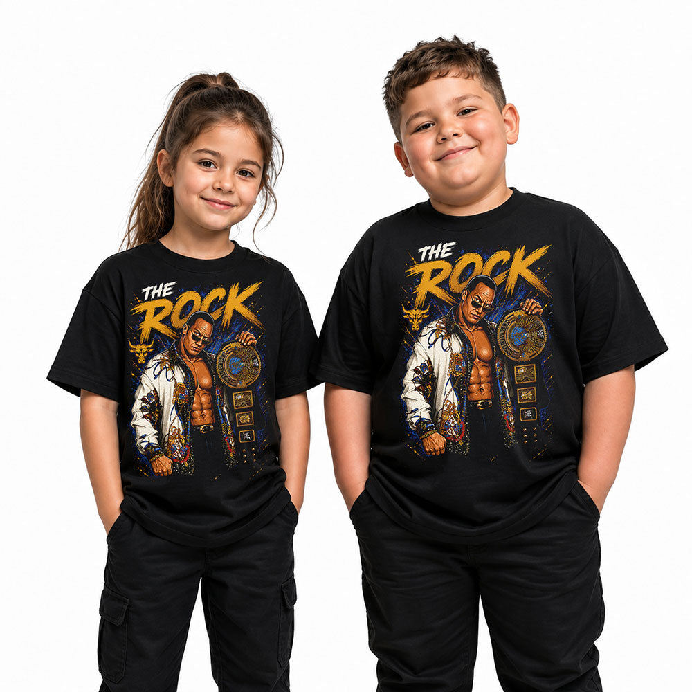 The Rock Hall Of Fame WWE Wrestling Black Unisex T-Shirt