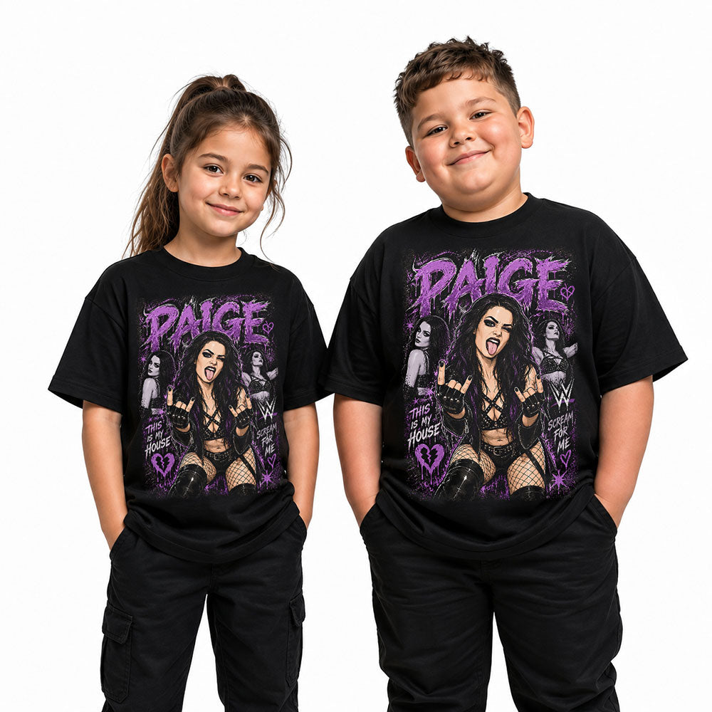 Paige This Is My House WWE Wrestling Black Unisex T-Shirt