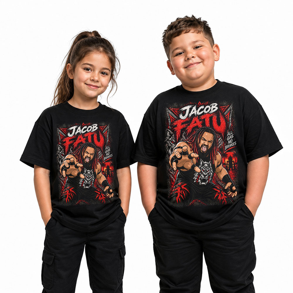 Jacob Fatu All Gas No Brakes WWE Wrestling Black Unisex T-Shirt