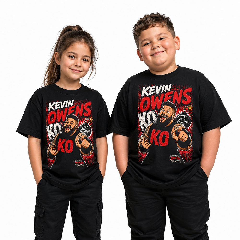 Kevin Owens KO WWE Wrestling Black Unisex T-Shirt