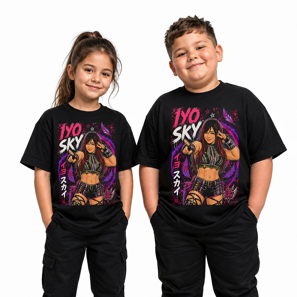 Iyo Sky The Genius of the Sky WWE Wrestling Black Unisex T-Shirt