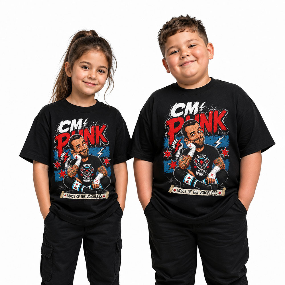 CM Punk Best In The World WWE Wrestling Black Unisex T-Shirt