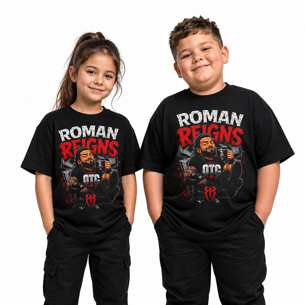 Roman Reigns OTC WWE Wrestling Black Unisex T-Shirt