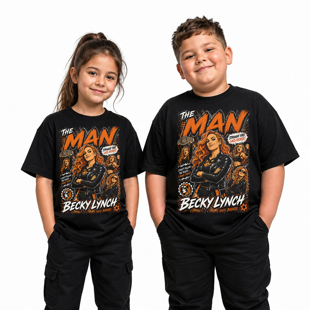 Becky Lynch The Man WWE Wrestling Black Unisex T-Shirt
