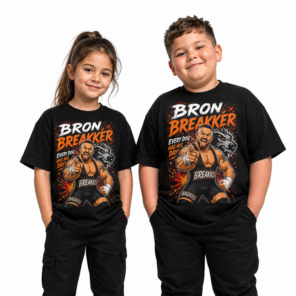 Bron Breakker BADASS WWE Wrestling Black Unisex T-Shirt