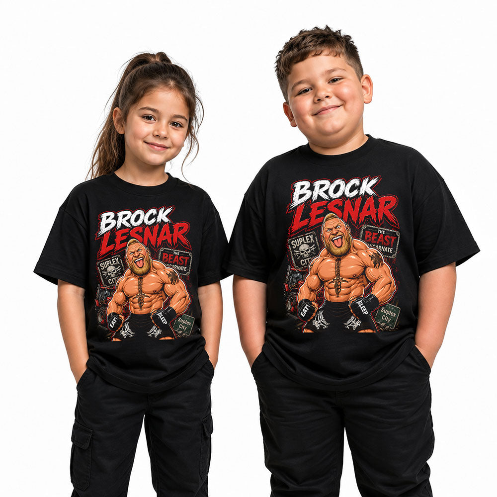 Brock Lesnar The Beast Incarnate WWE Wrestling Black Unisex T-Shirt