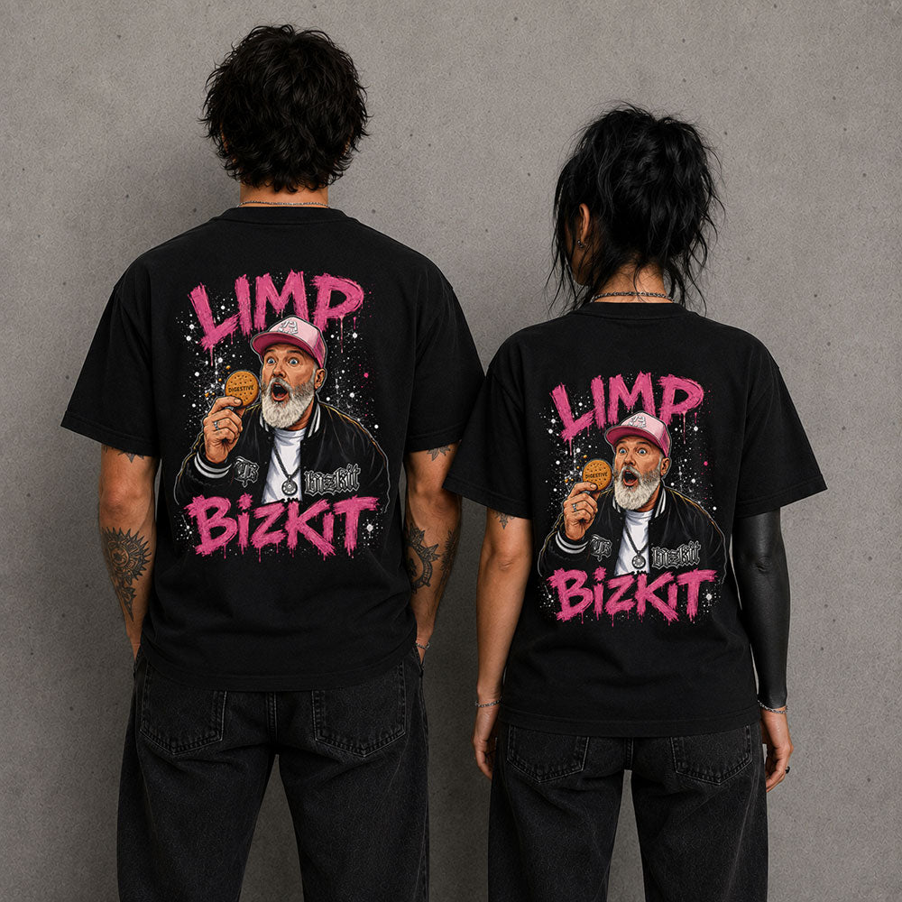 Limp Bizkit Fred Durst Heavy Metal Band Music Graphic Black Unisex T-Shirt
