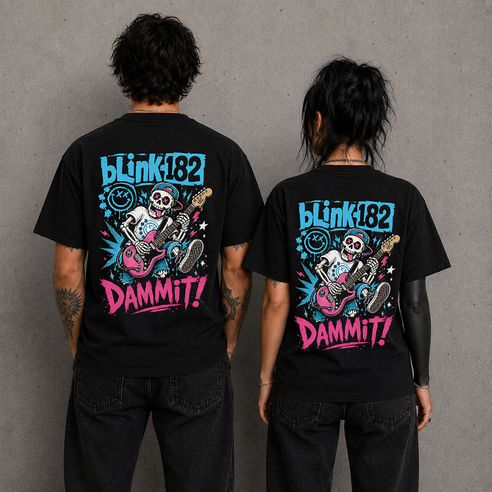 Blink 182 Punk Metal Band Music Graphic Black Unisex T-Shirt