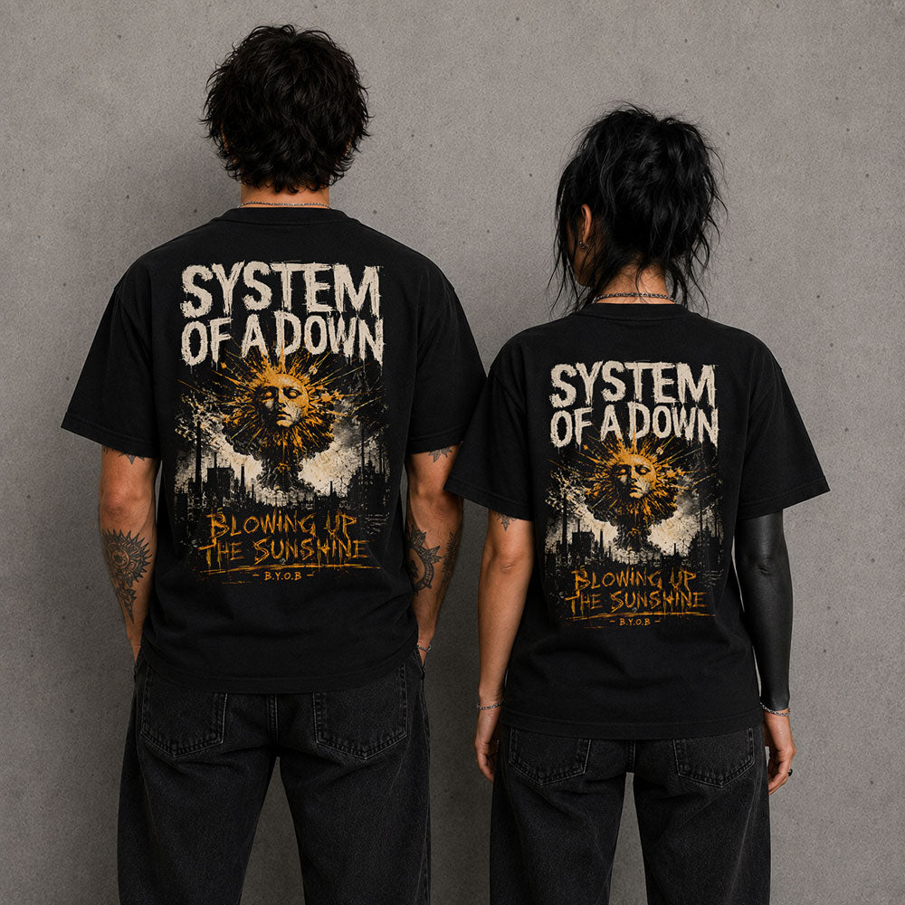 System of a Down Heavy Metal Band Music Graphic Black Unisex T-Shirt