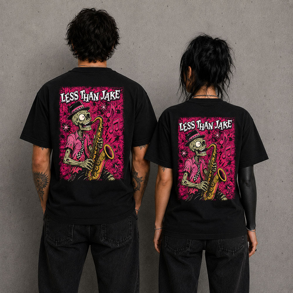 Less Than Jake Punk Ska Metal Band Music Graphic Black Unisex T-Shirt