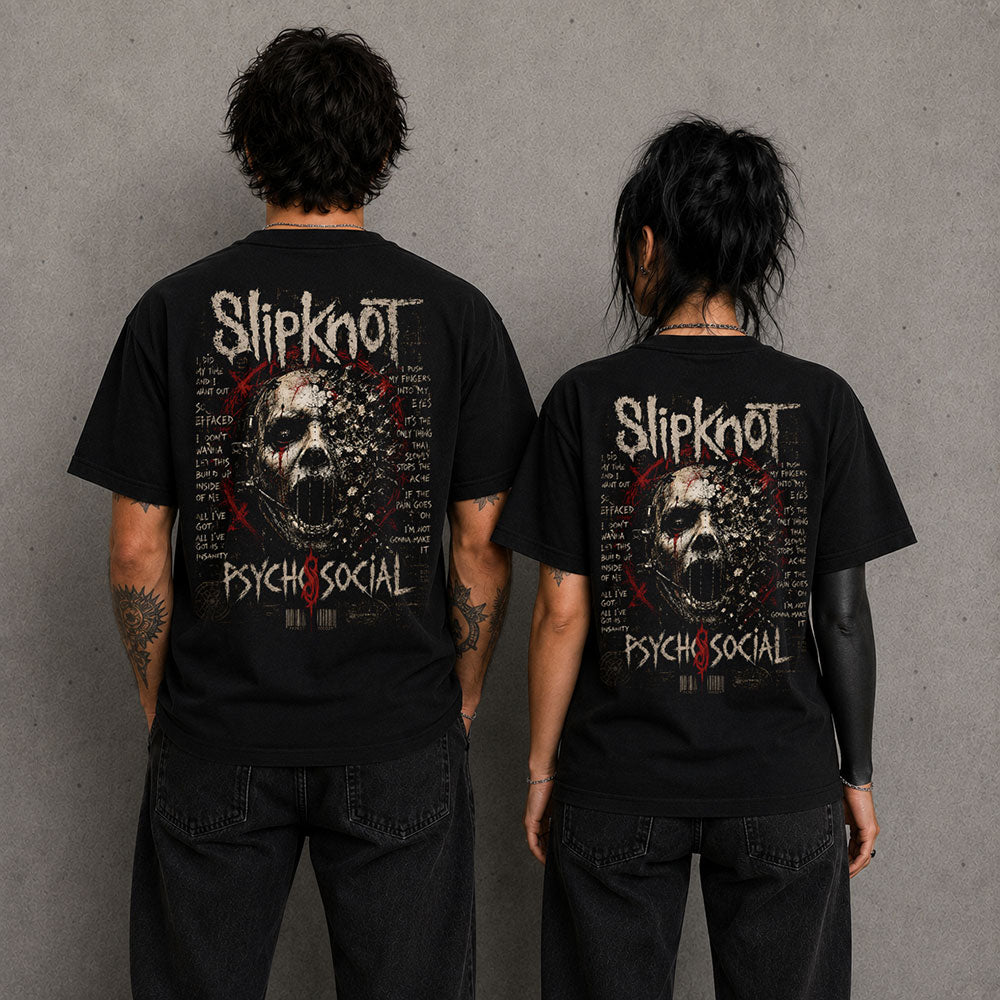 Slipknot Heavy Metal Band Music Graphic Black Unisex T-Shirt