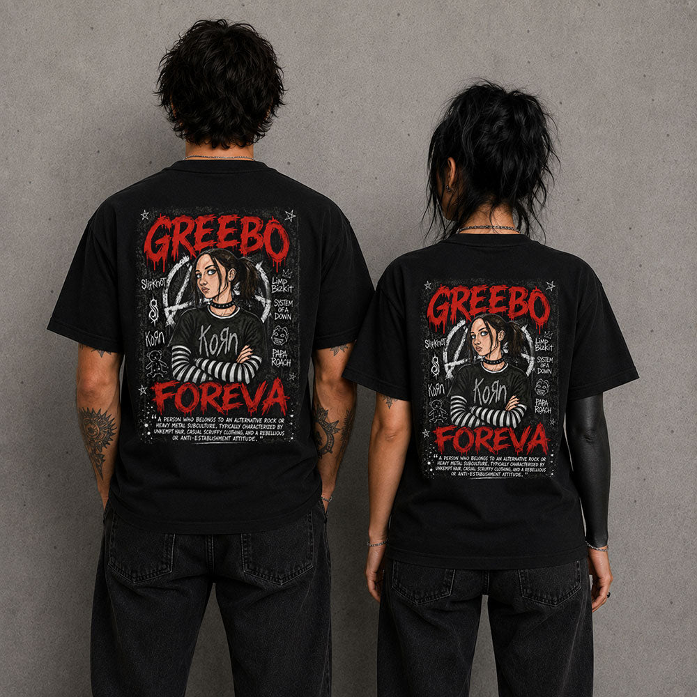 Greebo Heavy Metal Band Music Graphic Black Unisex T-Shirt