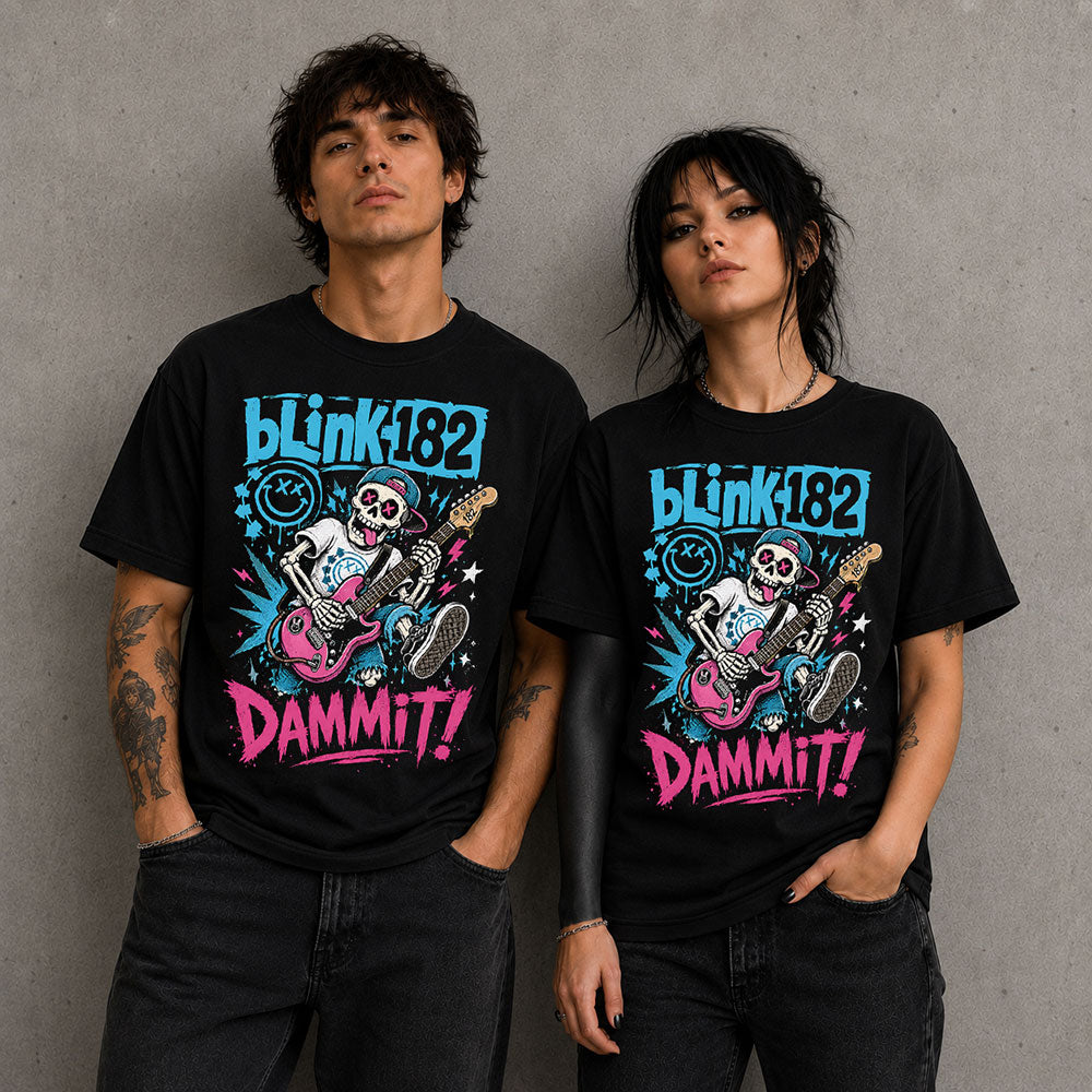 Blink 182 Punk Metal Band Music Graphic Black Unisex T-Shirt