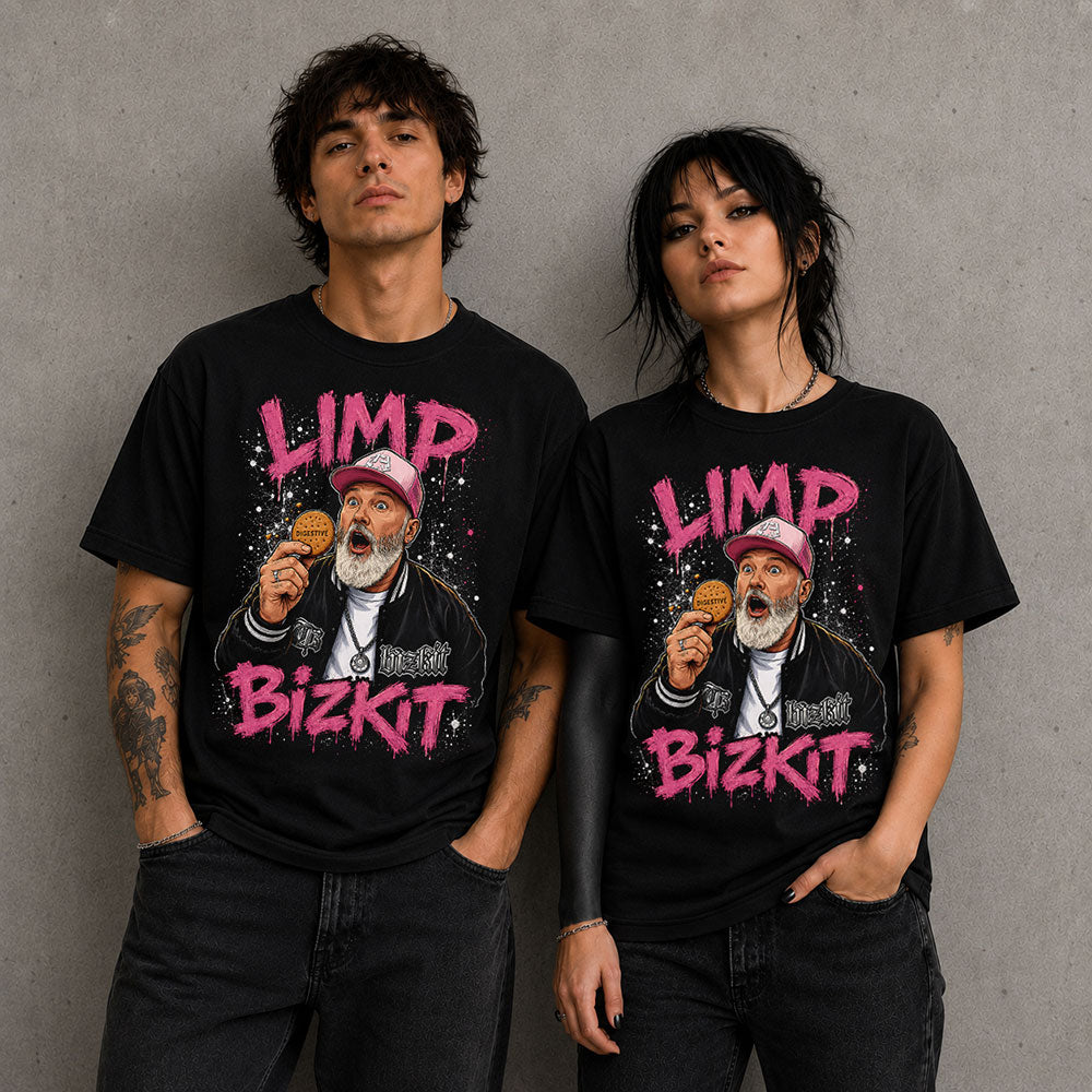 Limp Bizkit Fred Durst Heavy Metal Band Music Graphic Black Unisex T-Shirt