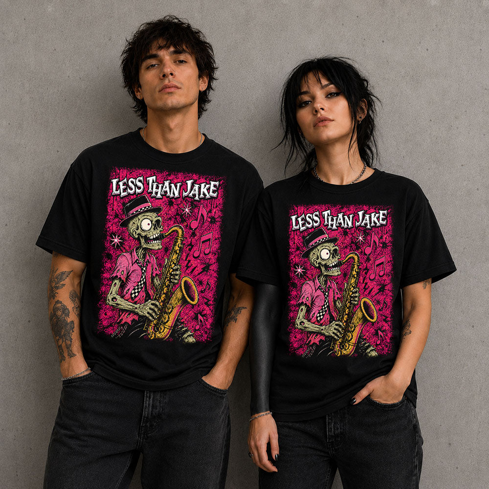 Less Than Jake Punk Ska Metal Band Music Graphic Black Unisex T-Shirt