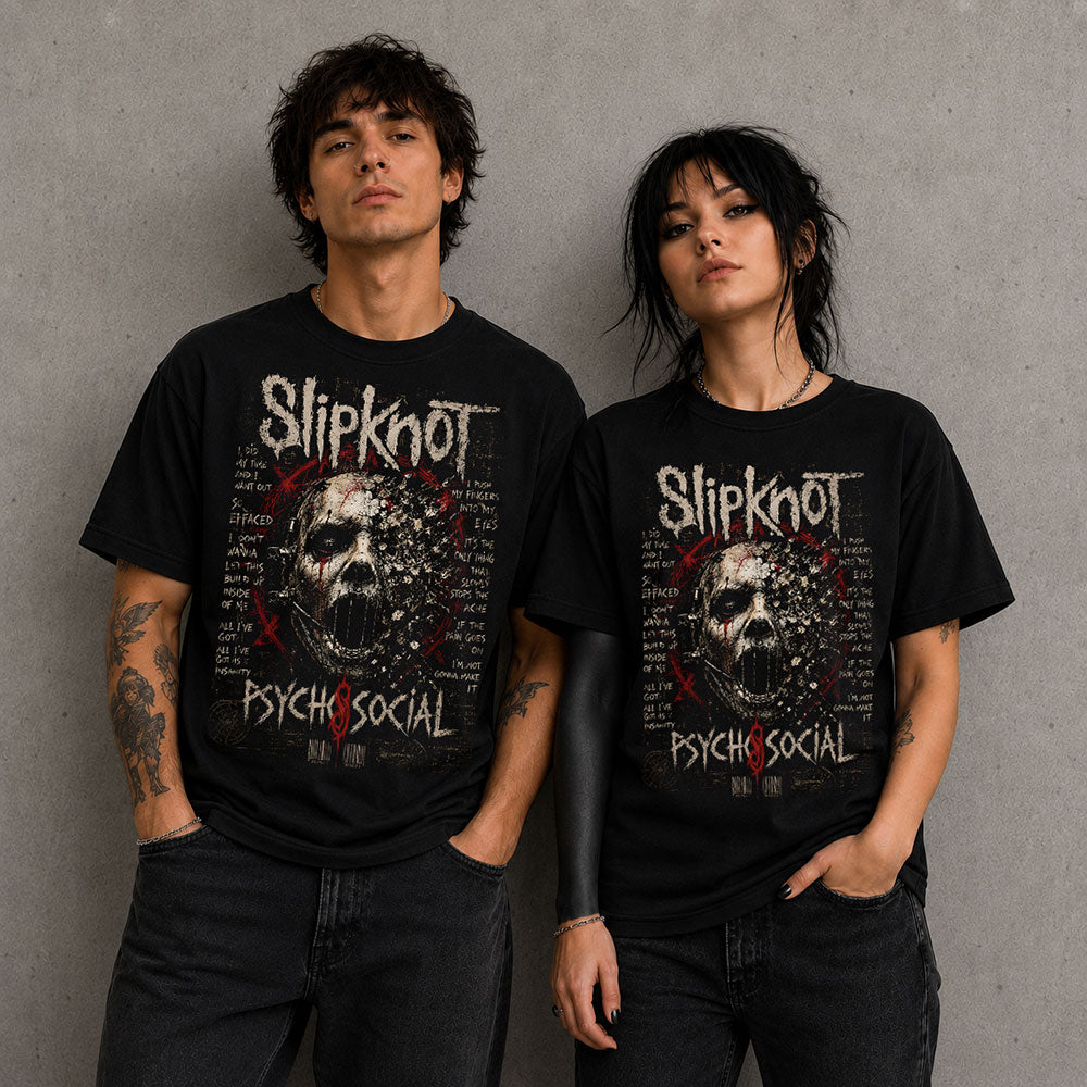 Slipknot Heavy Metal Band Music Graphic Black Unisex T-Shirt
