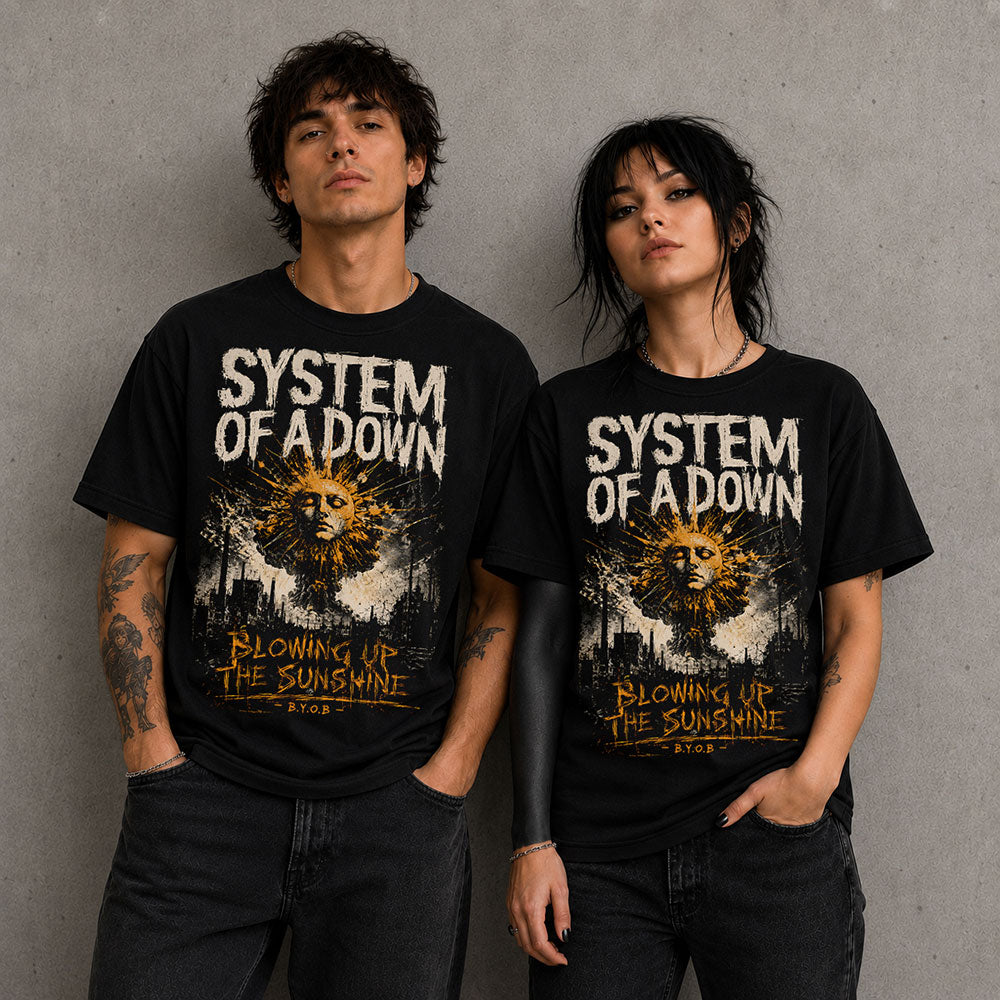 System of a Down Heavy Metal Band Music Graphic Black Unisex T-Shirt