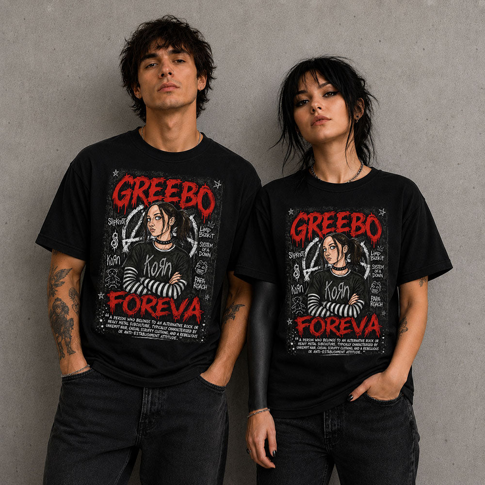 Greebo Heavy Metal Band Music Graphic Black Unisex T-Shirt