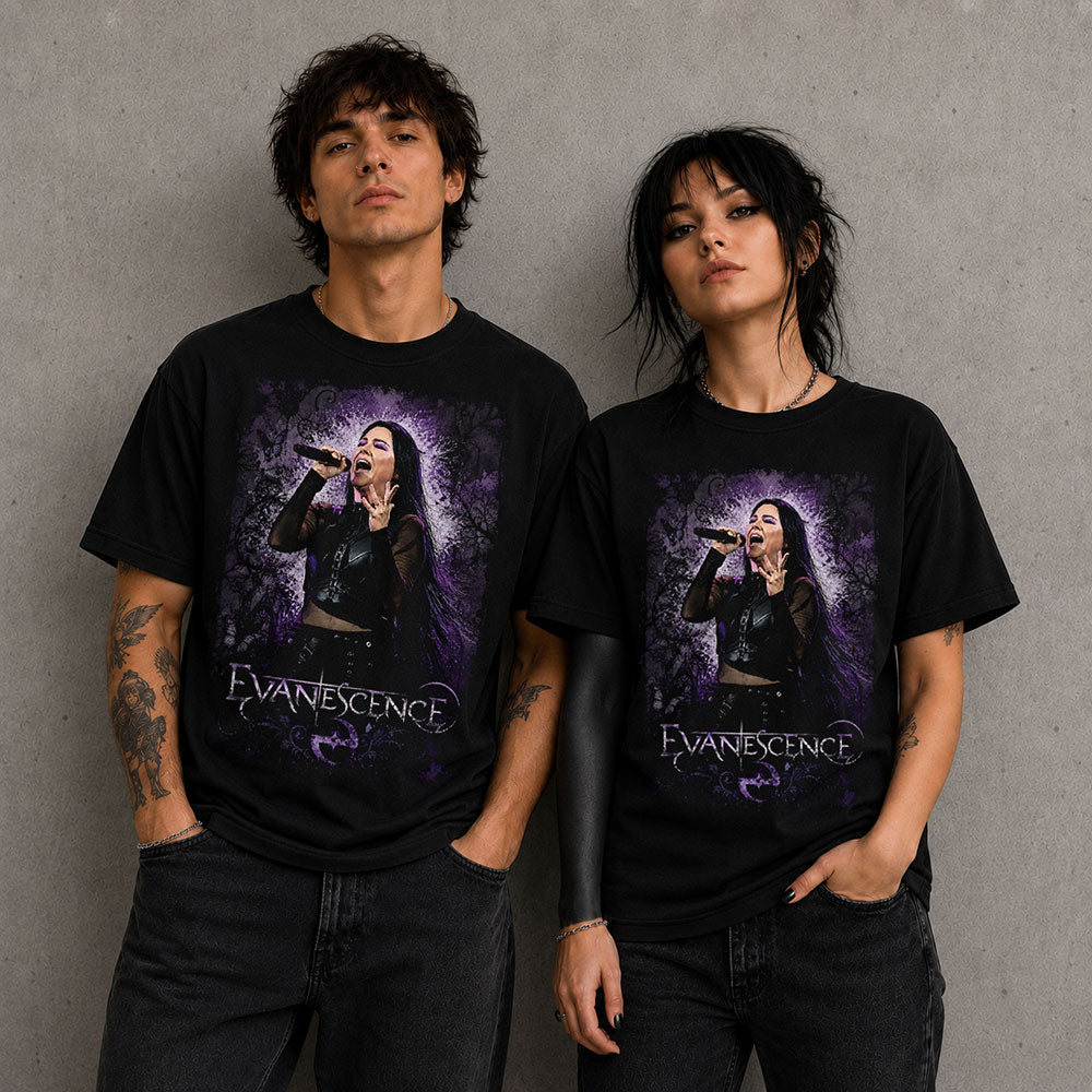 Evanescence Heavy Metal Gothic Band Music Graphic Black Unisex T-Shirt