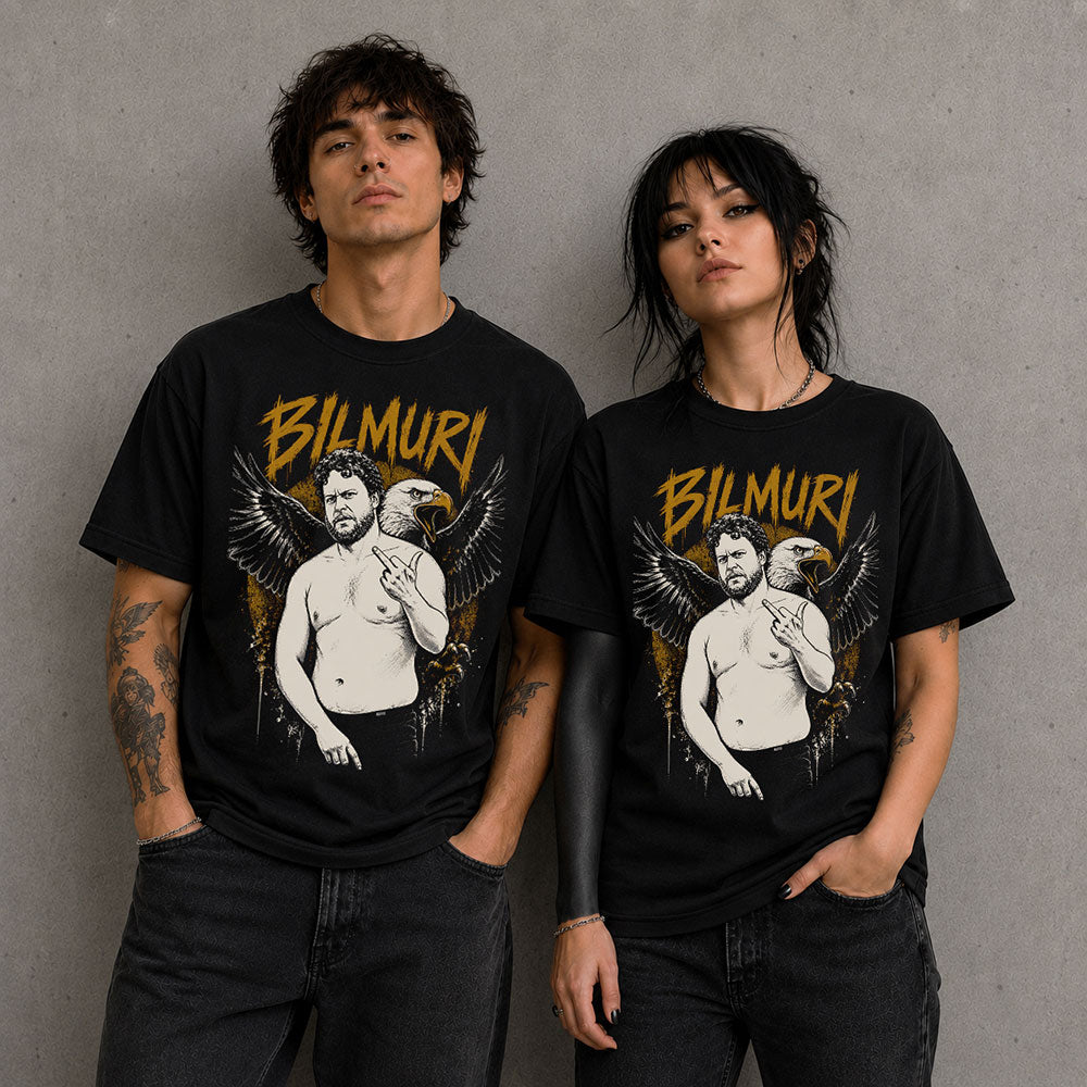 Bilmuri Heavy Metal Band Music Graphic Black Unisex T-Shirt