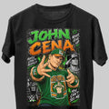 John Cena Never Give Up WWE Wrestling Black Unisex T-Shirt