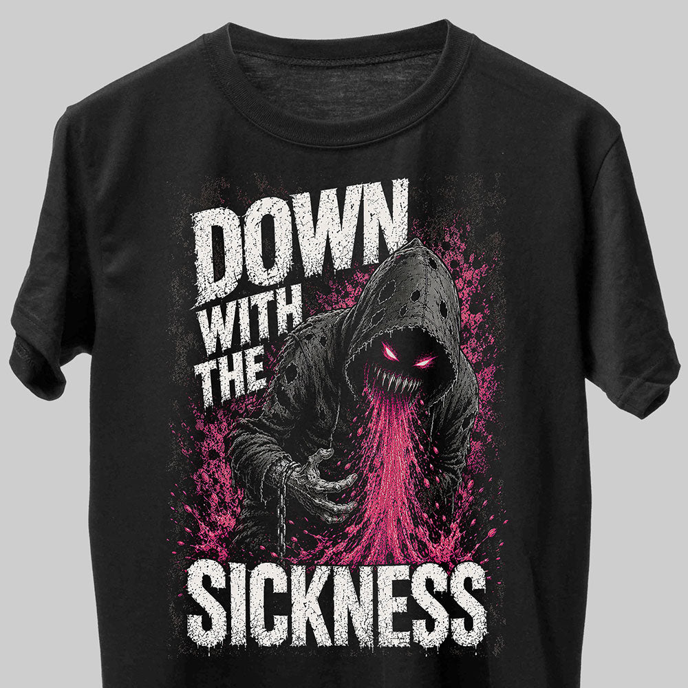Disturbed Down With The Sickness Heavy Metal Band Music Graphic Black Unisex T-Shirt