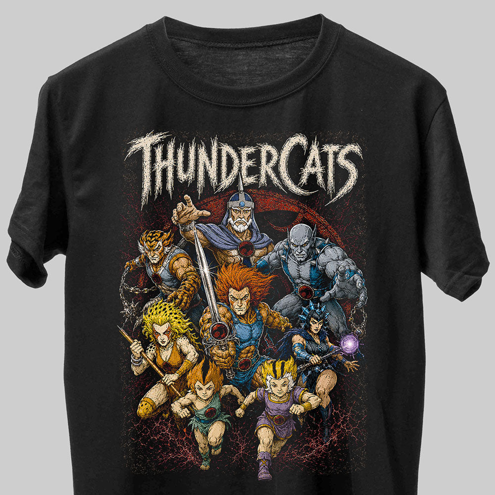 Thundercats 80s Cartoon Graphic Black Unisex T-Shirt
