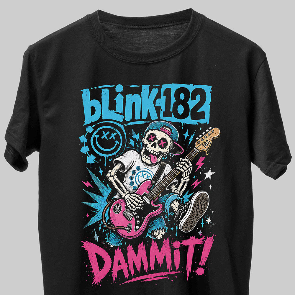 Blink 182 Punk Metal Band Music Graphic Black Unisex T-Shirt