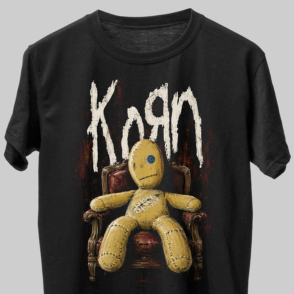 Korn Heavy Metal Band Music Graphic Black Unisex T-Shirt
