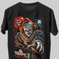 Pennywise The Clown Bill Skarsgård Halloween Horror Graphic Black Unisex T-Shirt