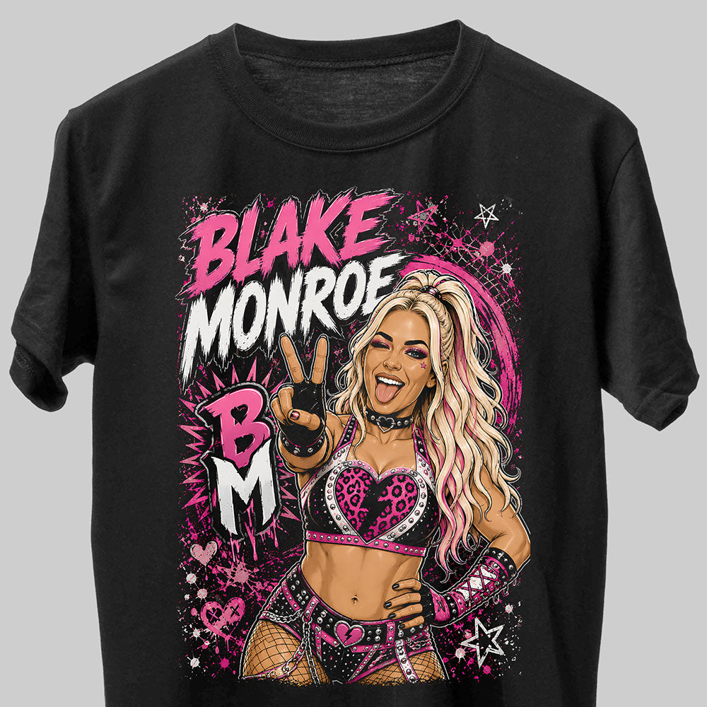 Blake Monroe WWE Wrestling Black Unisex T-Shirt