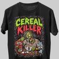Cereal Killer Funny Graphic Black Unisex T-Shirt