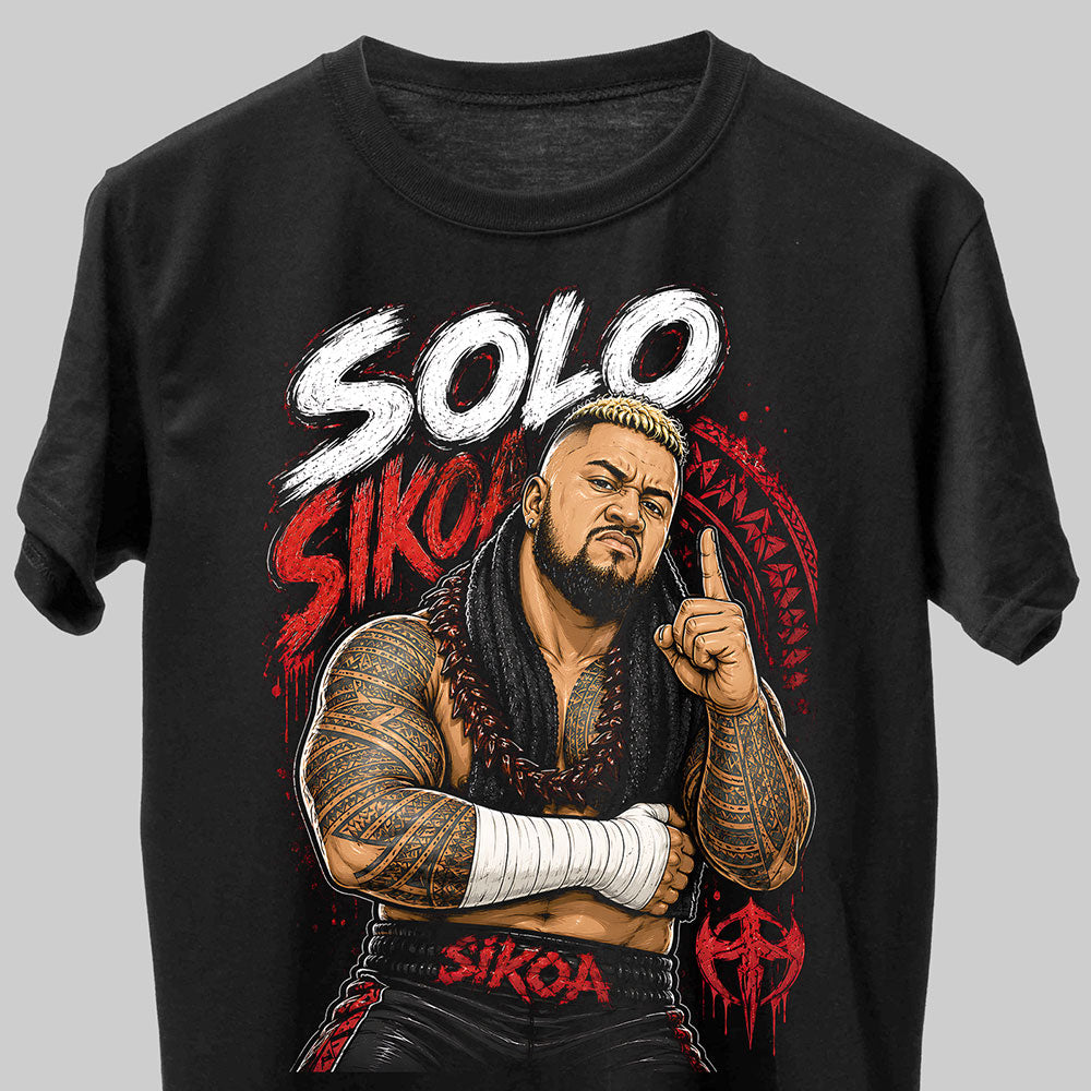 Solo Sikoa WWE Wrestling Black Unisex T-Shirt