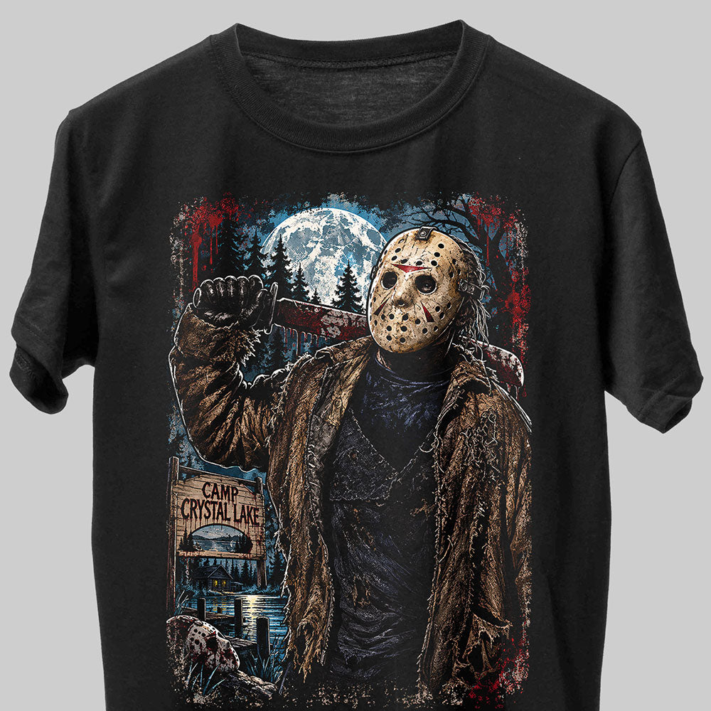 Jason Voorhees Halloween Horror Graphic Black Unisex T-Shirt