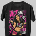 AJ Lee The Black Widow WWE Wrestling Black Unisex T-Shirt
