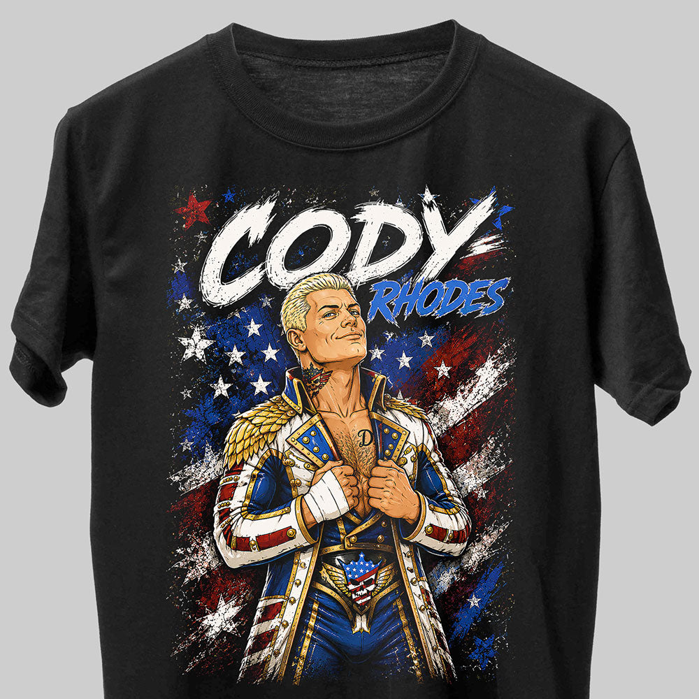 Cody Rhodes The American Nightmare WWE Wrestling Black Unisex T-Shirt
