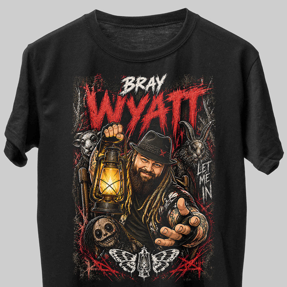 Bray Wyatt Let Me In WWE Wrestling Black Unisex T-Shirt