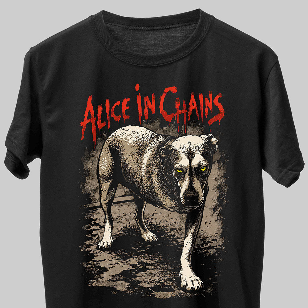 Alice In Chains Heavy Metal Grunge Band Music Graphic Black Unisex T-Shirt