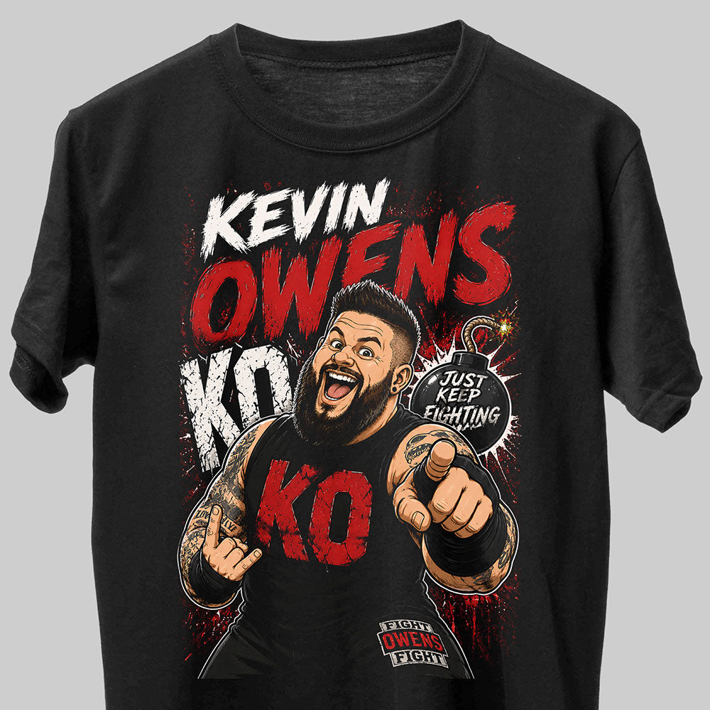 Kevin Owens KO WWE Wrestling Black Unisex T-Shirt
