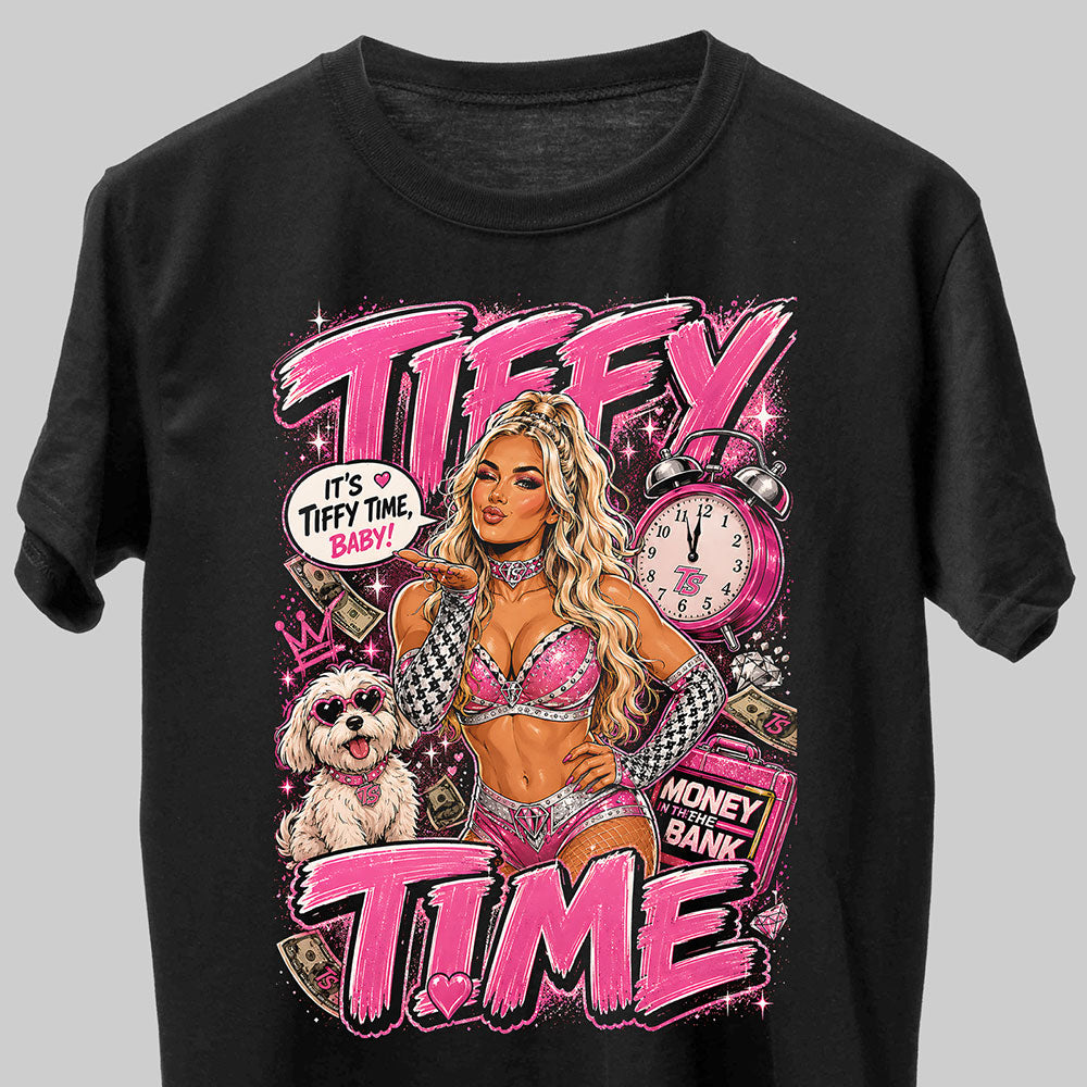 Tiffany Stratton Tiffy Time WWE Wrestling Black Unisex T-Shirt