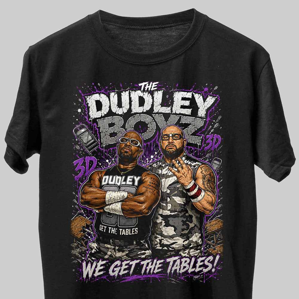 The Dudley Boyz Hall Of Fame WWE Wrestling Black Unisex T-Shirt