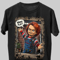 Chucky Childs Play Halloween Horror Graphic Black Unisex T-Shirt