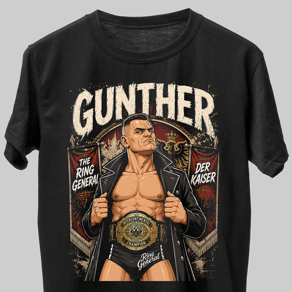 Gunther The Ring General WWE Wrestling Black Unisex T-Shirt