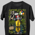 Pennywise The Clown Tim Curry Halloween Horror Graphic Black Unisex T-Shirt