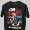 CM Punk Best In The World WWE Wrestling Black Unisex T-Shirt